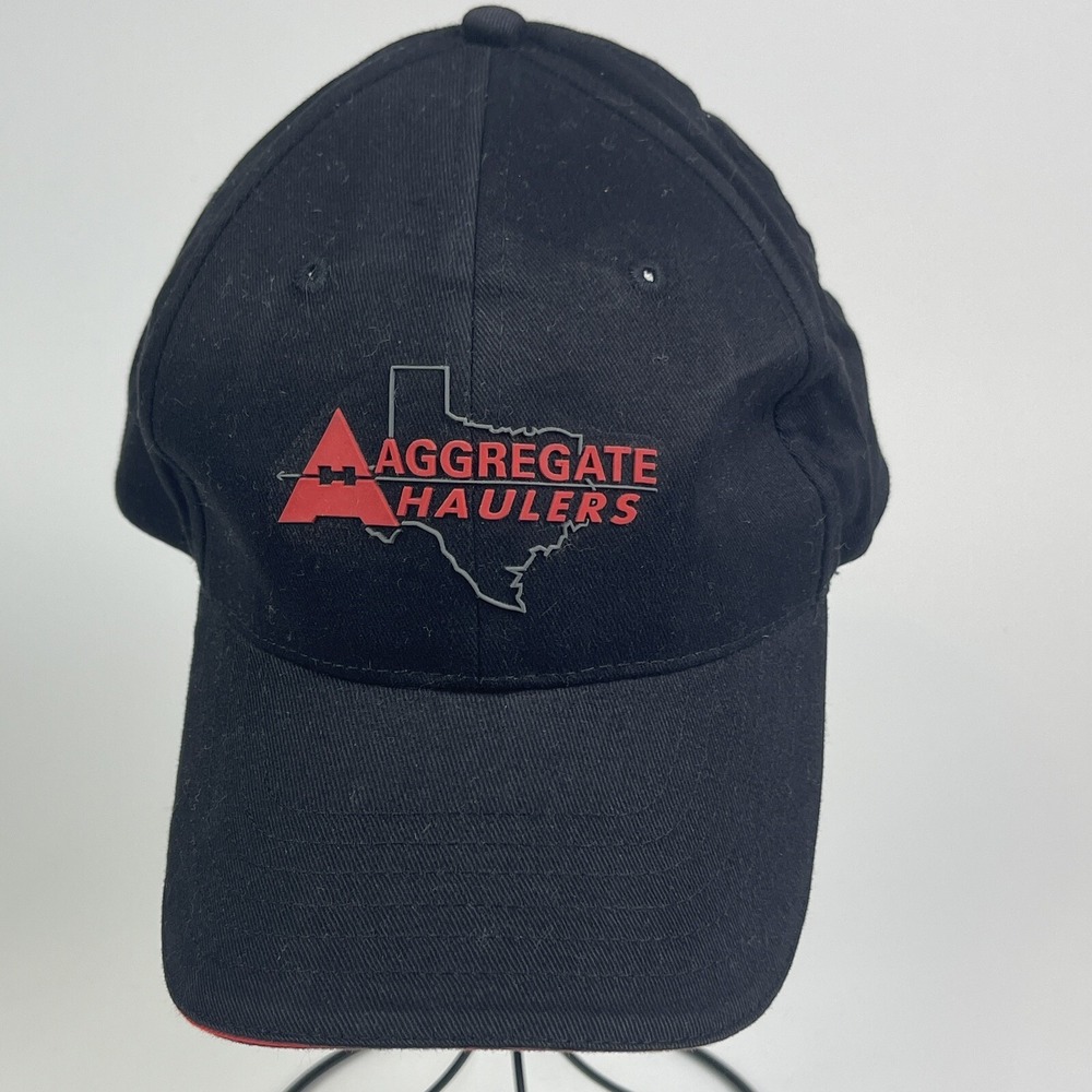 Aggregate Haulers Canvas‎ Trucker Hat Snap Back Black Texas Schaefer Austin SA